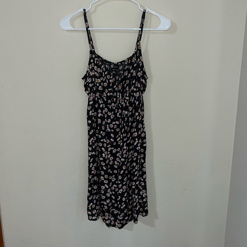 Black floral dress
